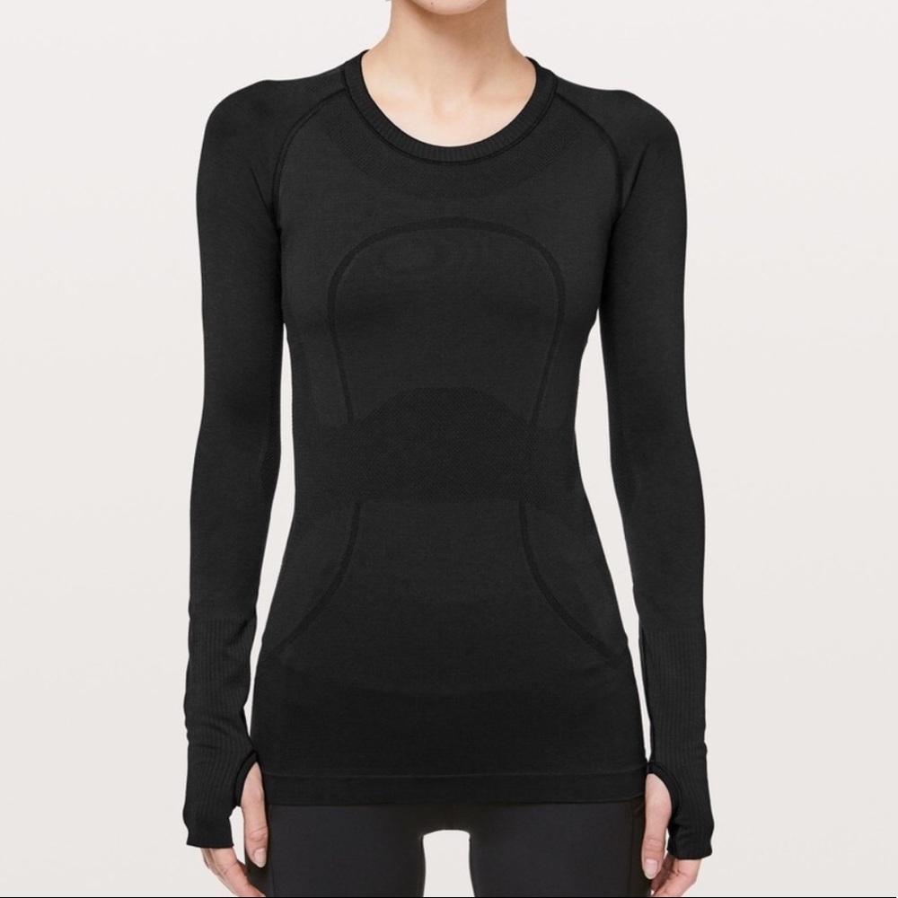 Lulu lemon Swifty Tech Long Sleeve: Black